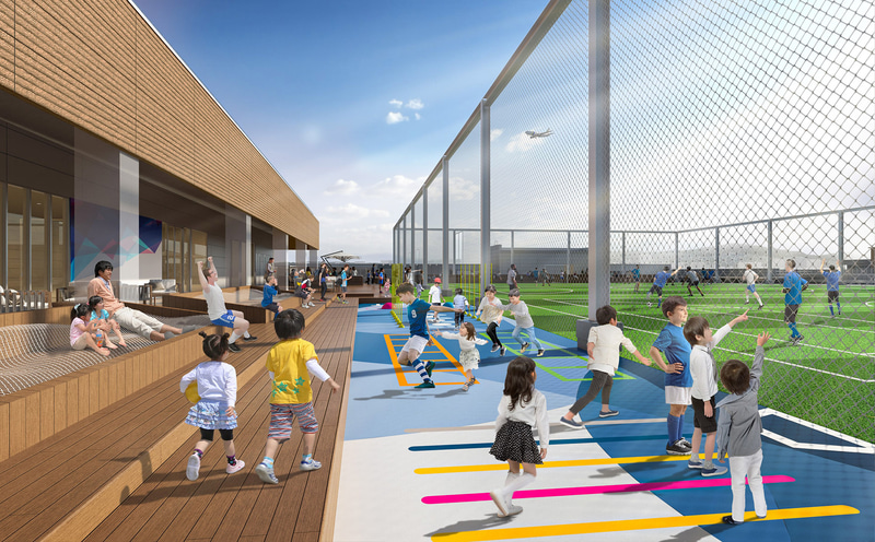 「MIFA Football Park 福岡」屋上テラスのイメージ