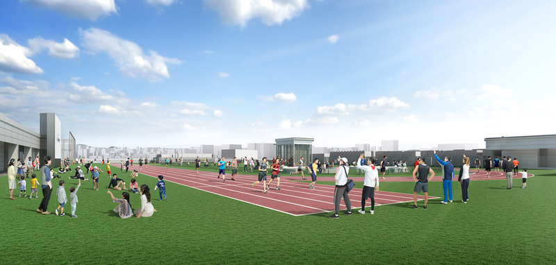 「スポーツパーク」陸上トラックのイメージ