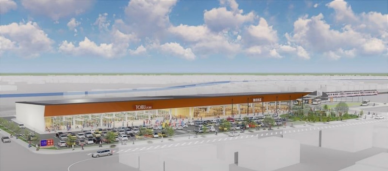 東武動物公園駅の西口に商業施設が開業する