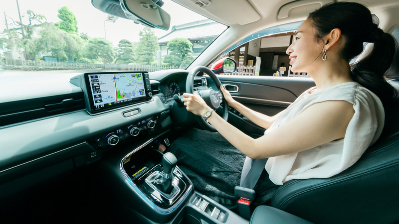 SUVなので視線が高めでドライブしやすい。開放感ある車内