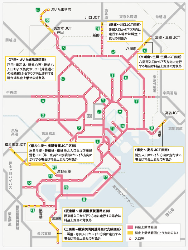現金車の対象エリア