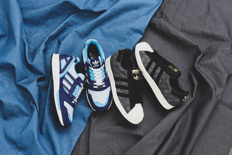 atmosが「adidas Originals ZX 8000/SUPERSTAR“DENIM”PACK」を発売する