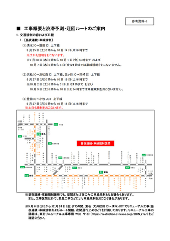 東名 清水ic 小牧jctで9月末 10月に集中工事 清水ic以西区間の大部分で車線規制 9月末 10月 トラベル Watch