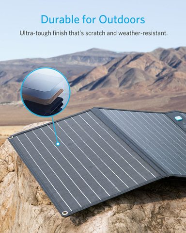 Anker PowerSolar 3-Port 100W ソーラーチャージャー 大容量ポータブル電源対応のソーラーチャージャー「Anker