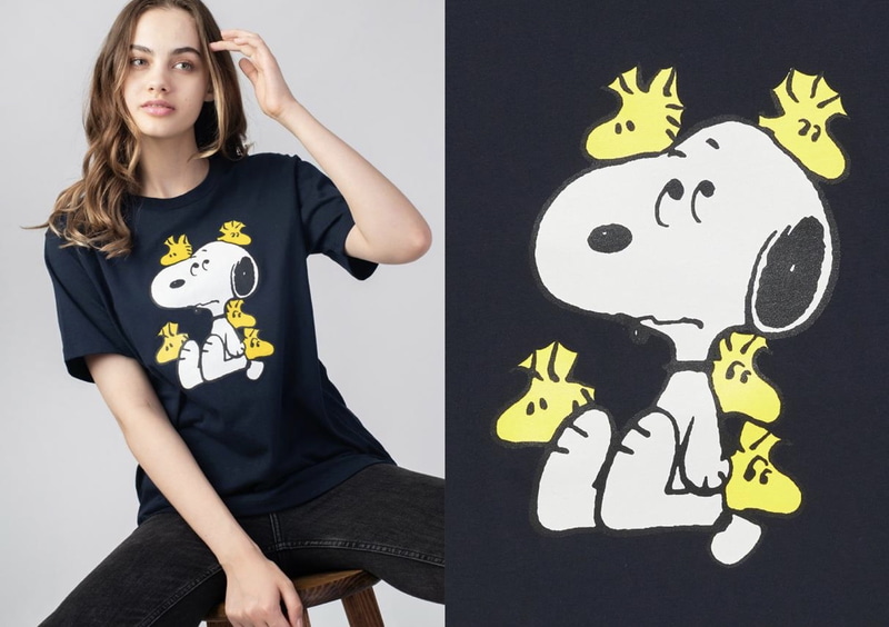 Tシャツ/キッズTシャツ「スヌーピーとウッドストックの仲間たち」