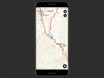 現在地（方向アイコン）は常に上向きな「新・ベーシック地図」