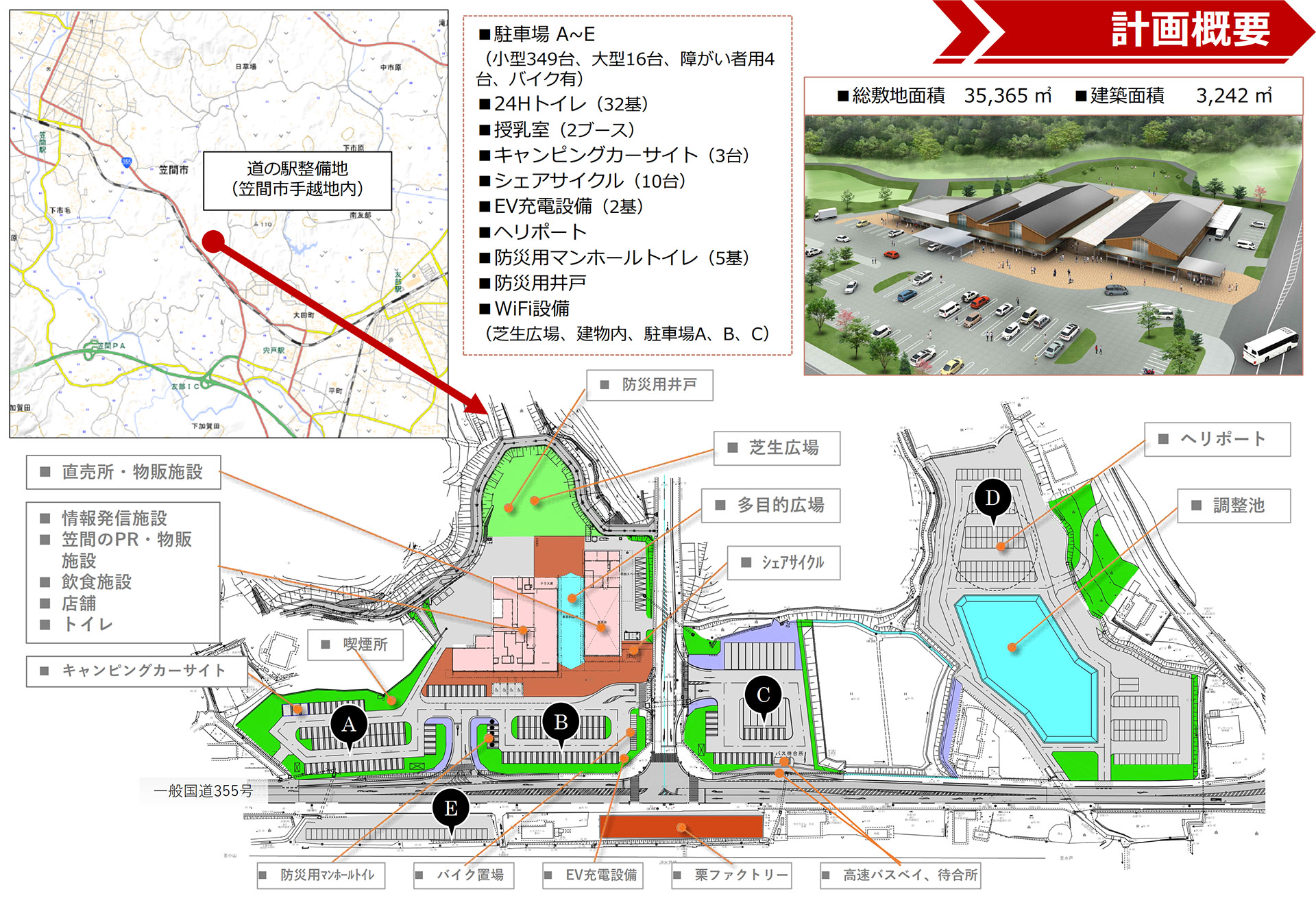 道の駅「かさま」の概要