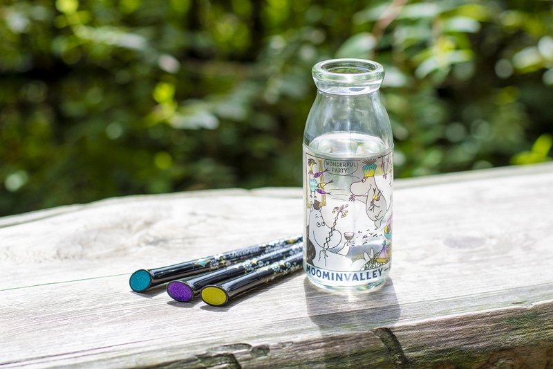 大人の塗り絵×ハーベストのガラスびん