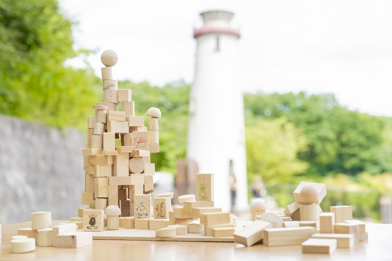 いろんな形の気を使ってムーミン谷をつくろう