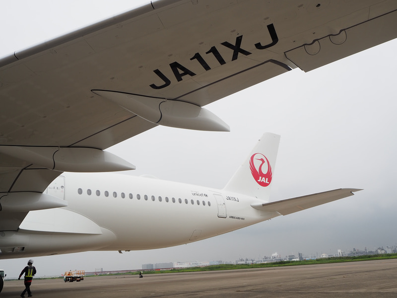 登録記号は「JA11XJ」（写真提供：日本航空）