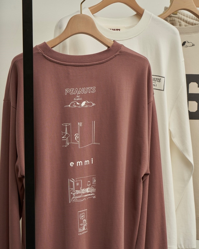 PEANUTS meets emmi ロングスリーブTEE