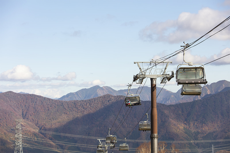 4人乗りのパノラマリフト