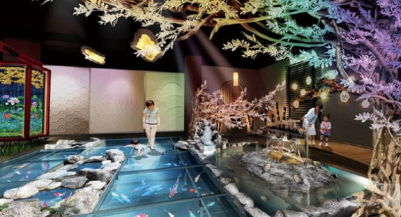 直径約3mの球体水槽