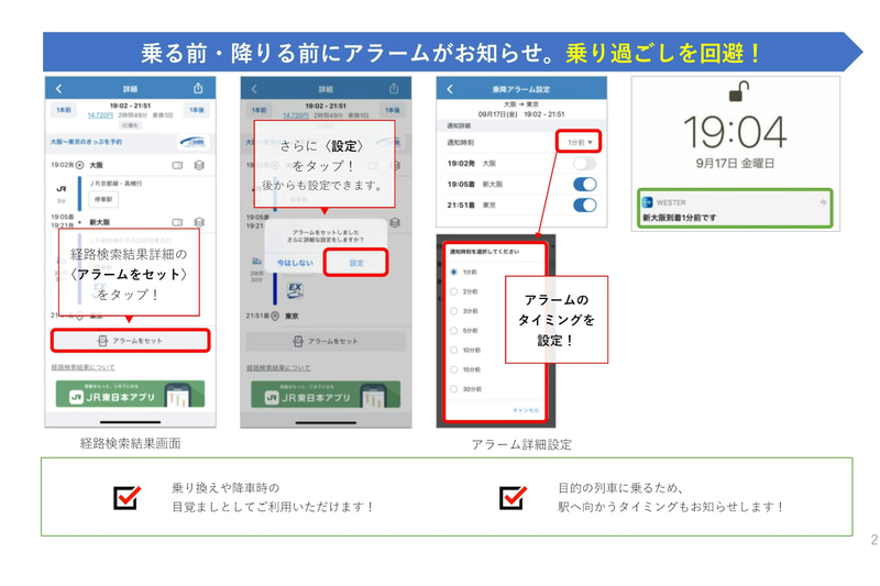 アラーム機能