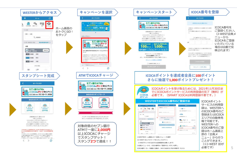 セブン銀行ATMでICOCAにチャージキャンペーン