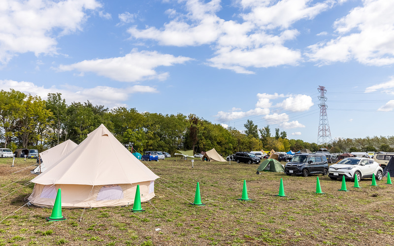 イーストエリアに設けられたキャンプスペース