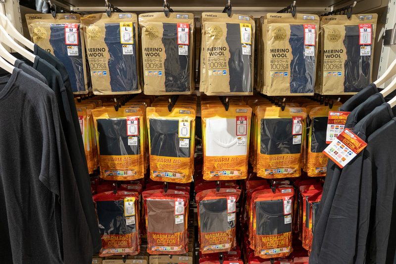 あったかインナーもワークマンでいろいろ揃う