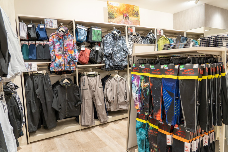 スポーツウェアコーナー