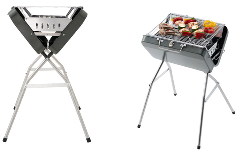 ケースを開くだけですぐBBQ「グリルアタッシュ・ハイポジション M