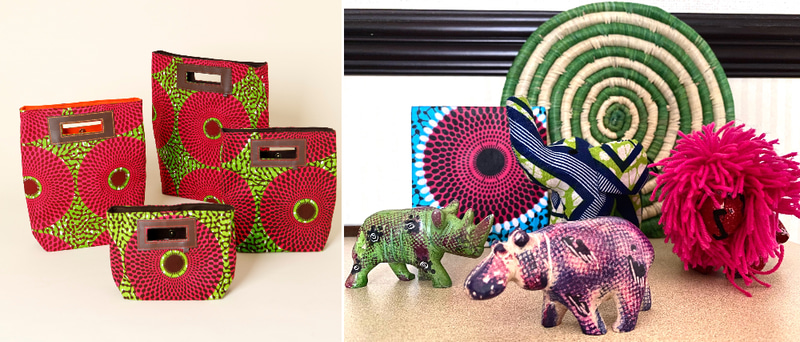 プレゼントする工芸品はウガンダ現地で選定して買い付けを行なった