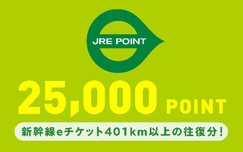 JRE POINT 2万5000ポイント（100名）