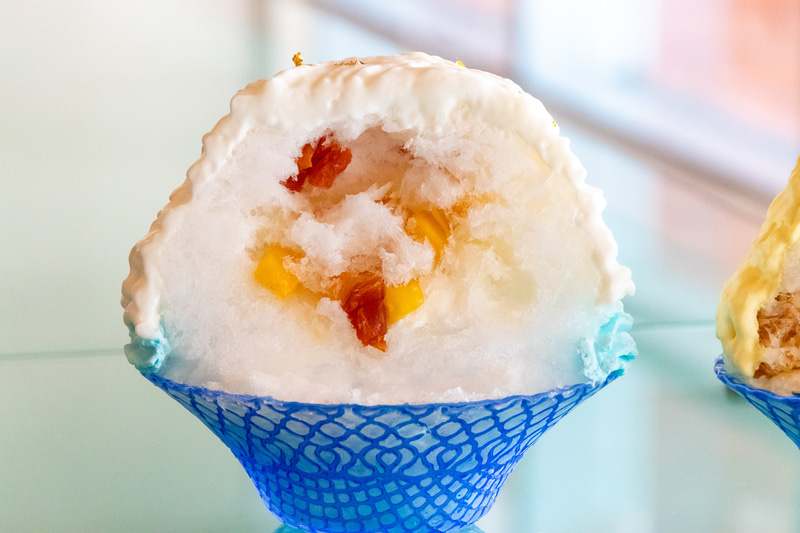 かき氷新幹線N700Sの断面