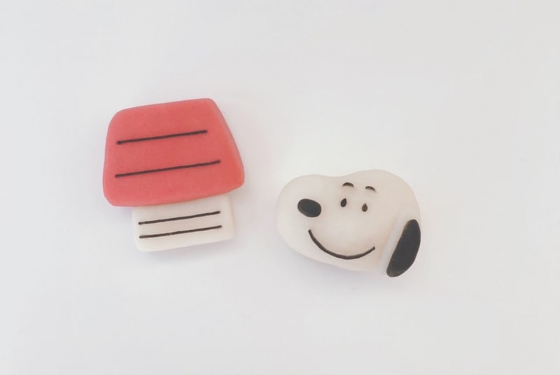 スヌーピーとスヌーピーハウスの練り切りが体験できるワークショップも