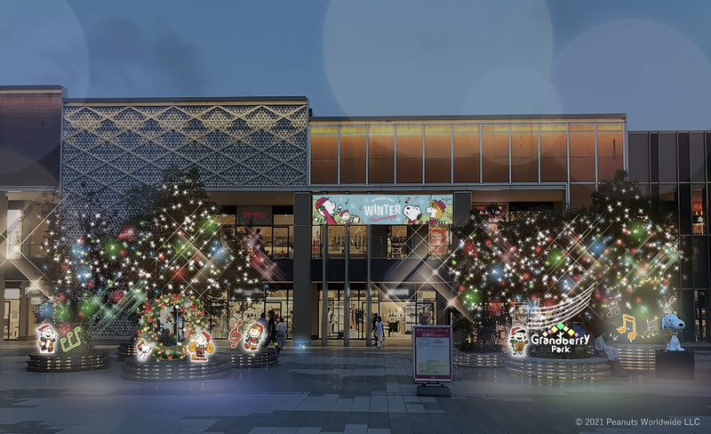 クリスマスツリーやイルミネーションが登場