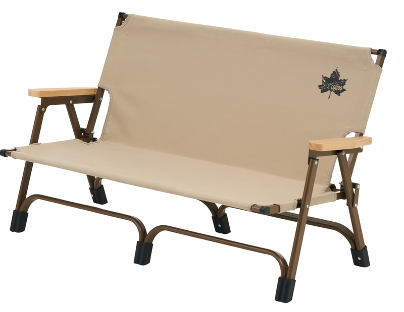 「Tradcanvas ポータブルアッセムチェアfor2」は耐荷重が約180kgと安定感がある