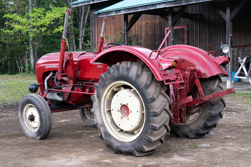 後方を見たところ。すごく大きな後輪