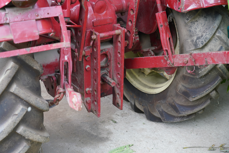 後方からの回転動力取り出し