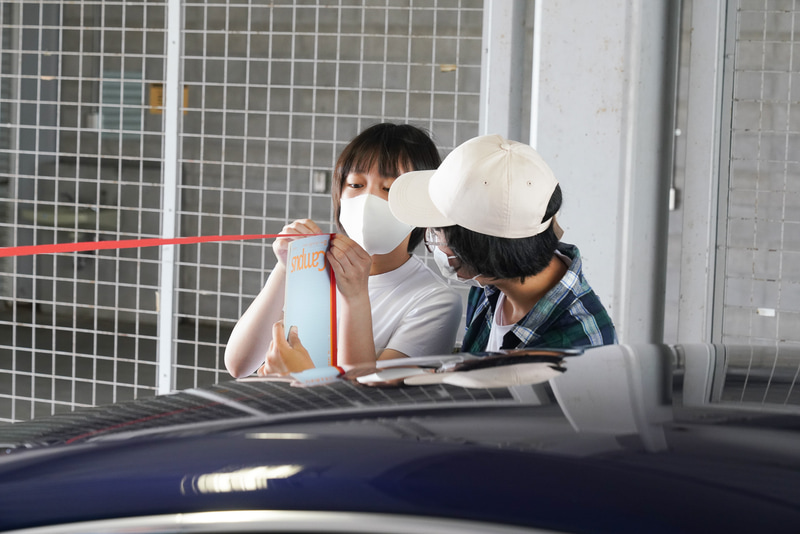 計測ポイントが直角になるように