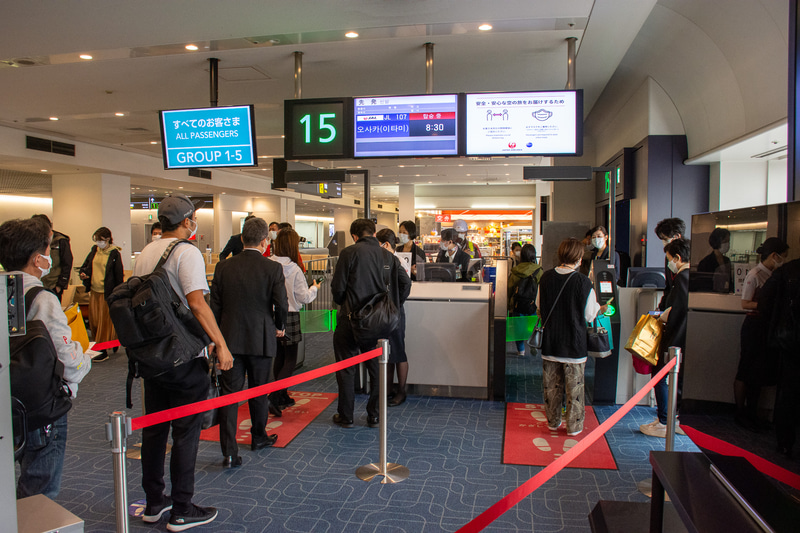 8時10分ごろから搭乗から始まった