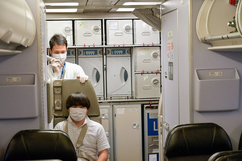 清掃時間も終わりに近づき、スタッフが「当機はあと5分ほどで……」と通常運航時のアナウンスさながらの終了時刻を告知