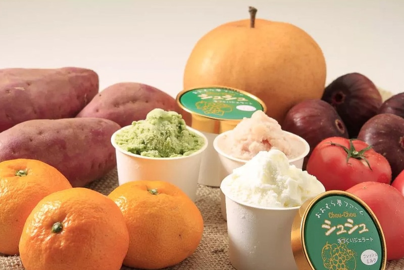 「おおむら夢ファーム シュシュ」には地元産野菜や果物のアイス、手作りのパン工房などがある