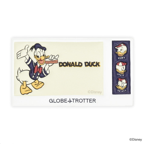 ディズニー ステッカー ドナルド グローブトロッター Disney グローブ・トロッター、ミッキーマウスの誕生日を記念したラゲッジ