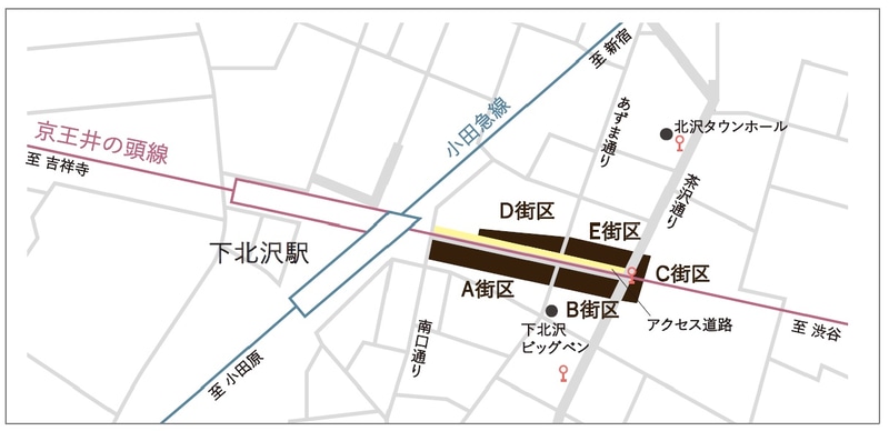 「ミカン下北」位置図