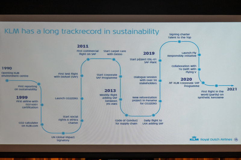 SAF使用量増など4つの柱で環境負荷低減に取り組む