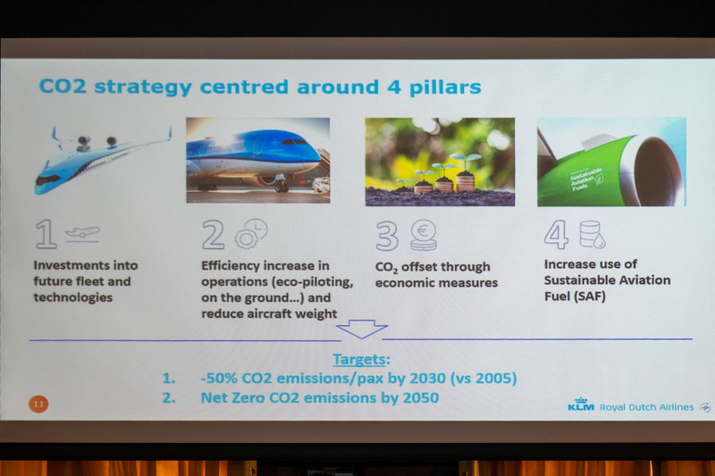 SAF使用量増など4つの柱で環境負荷低減に取り組む