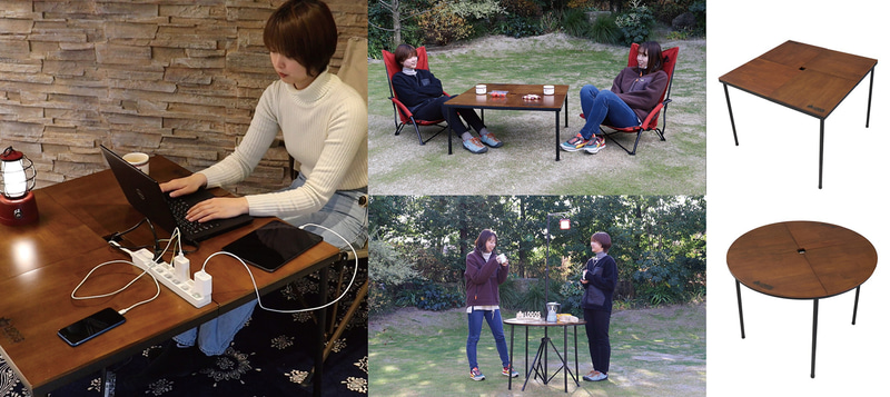 ロゴスは「アイアンウッドテーブル」シリーズ2種を発売した