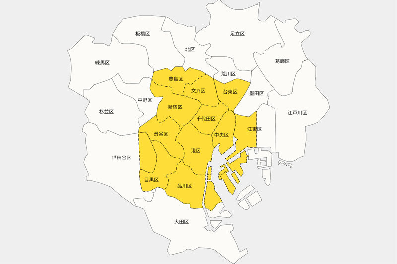 配車可能エリア