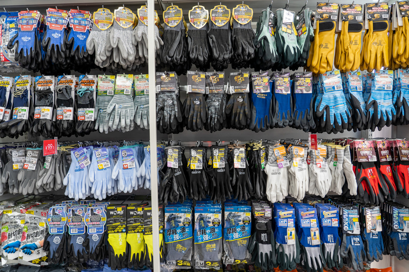 軍手、手袋も用途別にラインアップがすごい