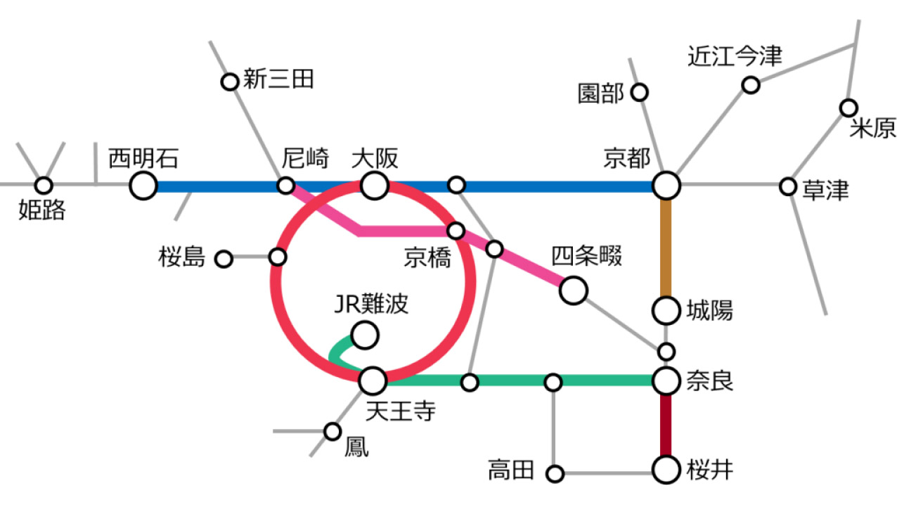 JR西日本は2021年大晦日から2022年元日にかけ、京阪神地域で臨時列車を運行する