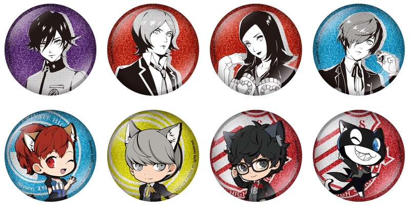 グリッター缶バッジコレクション