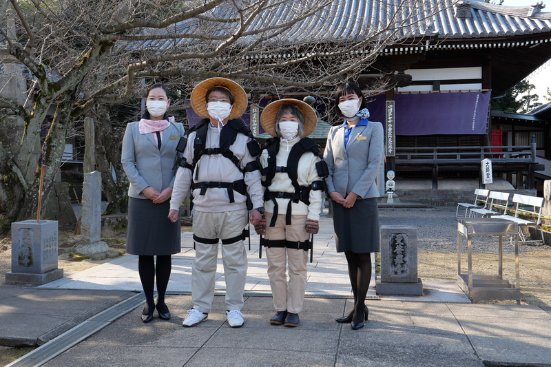 ANAグループと東工大が香川県善通寺市で歩行支援ロボットを利用した実証実験を実施した