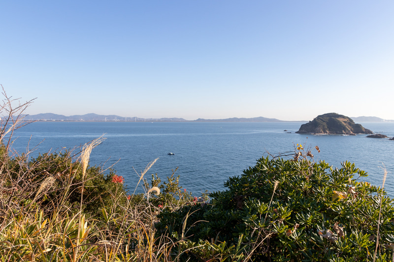 太一岬 キラキラ展望台からは渥美半島も見える