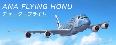 ANAはエアバス A380型機「FLYING HONU」を活用したチャーターフライトを実施する