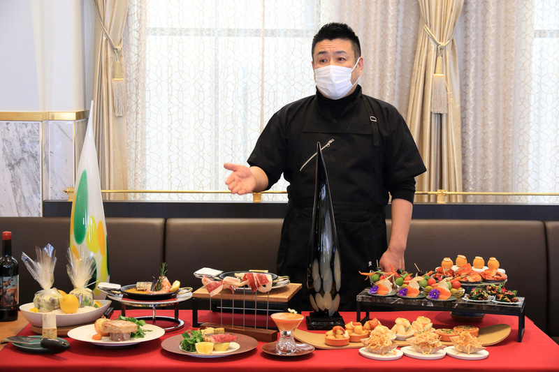 夕食のコースで出てくる料理の数々