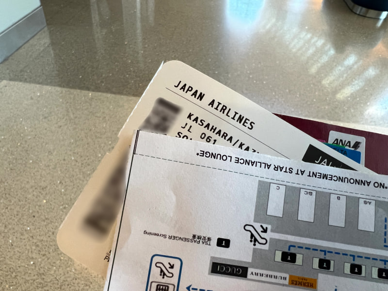 東京行きのボードディングパスが発行された、なおワンワールドラウンジはみんな閉まっていて、スターアライアンス・ラウンジを利用するように指示され、とても不思議な気持ちになりながらスターアライアンス・ラウンジを利用した