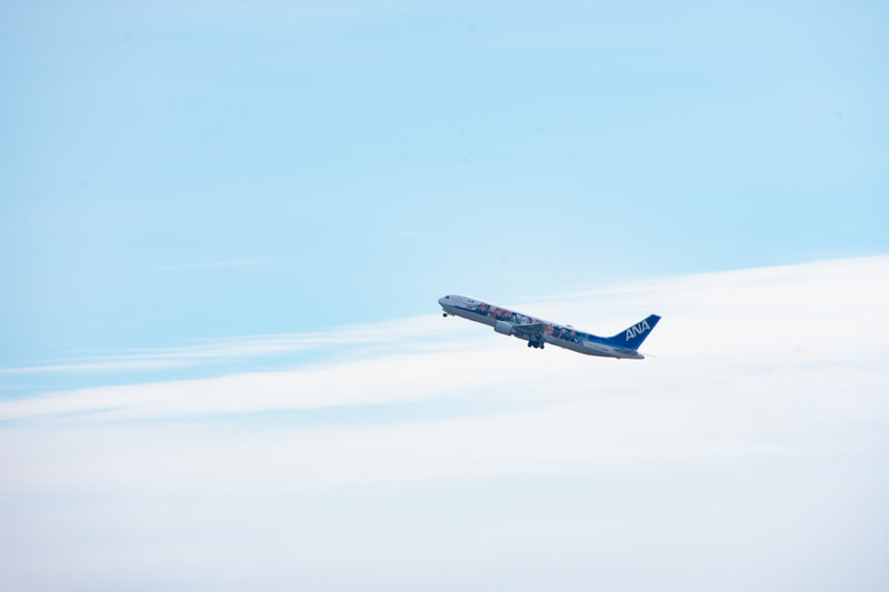 9002便は10時21分に離陸、成田空港へ飛び立った